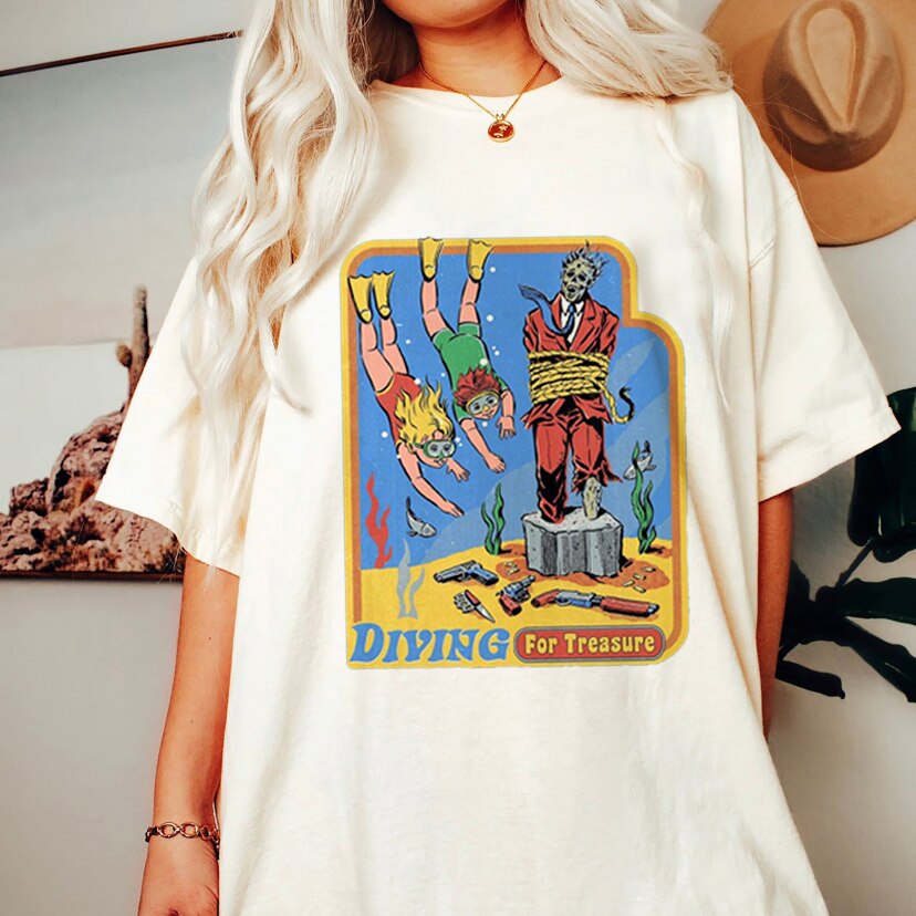 DressBetty - Satan Demon T-shirt Horror Devil Retro T-shirt
