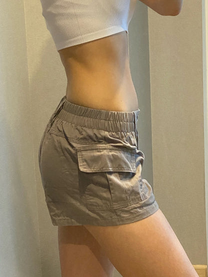 DressBetty - Low Waisted Shorts Harajuku Retro Basic Casual Sporty Bottom Women Biker