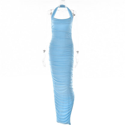 DressBetty - Articat Sexy Strapless Mesh Maxi Dress