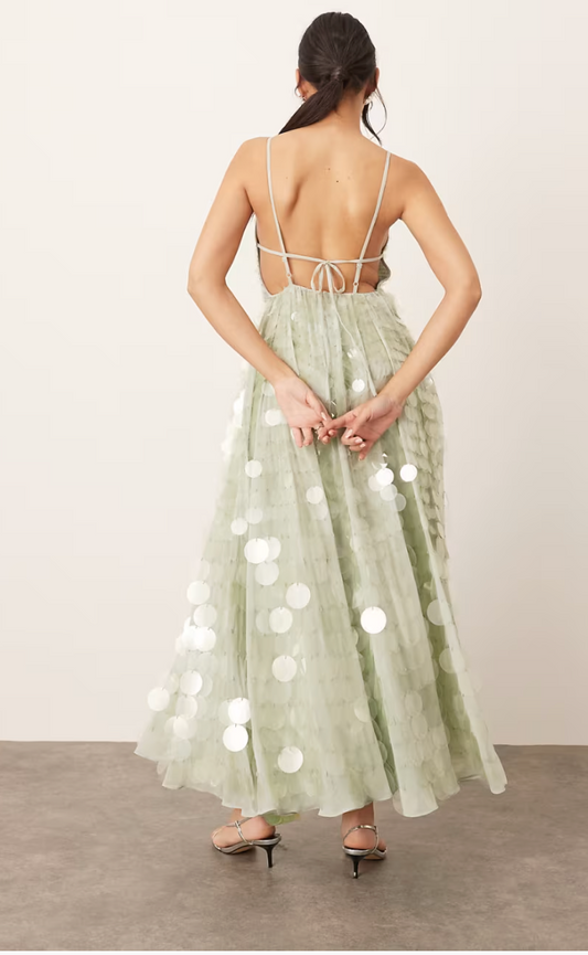 Alessia | Sequin multi maxi dress