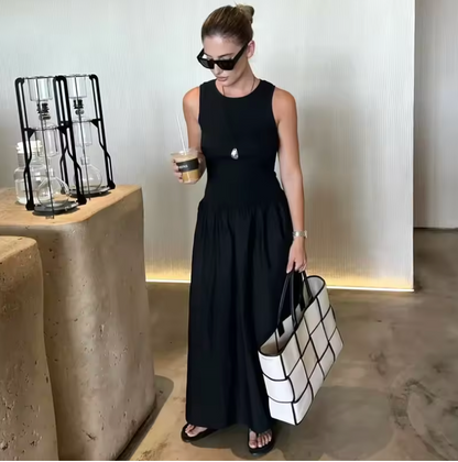 Margot | Sleeveless Cotton Maxi Dress