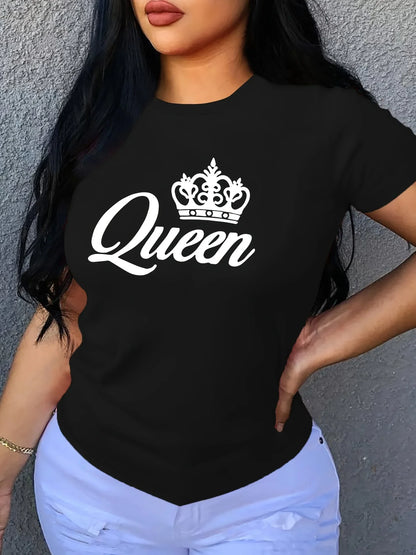 Printed Loose Black Design T-shirt