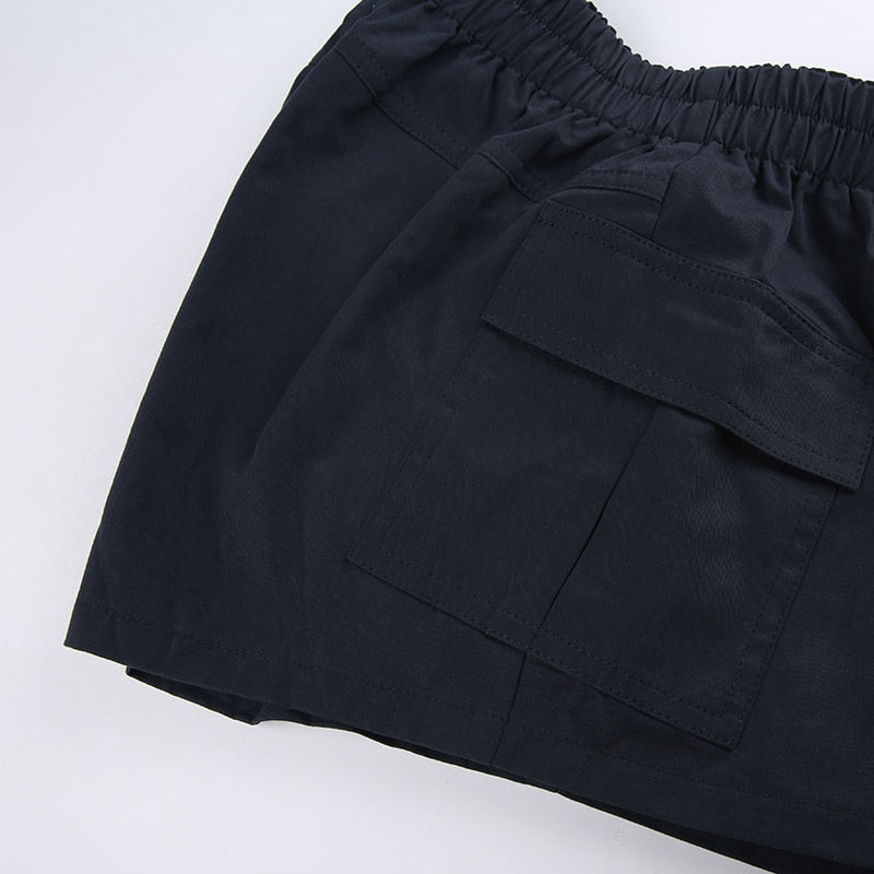 DressBetty - Low Waisted Shorts Harajuku Retro Basic Casual Sporty Bottom Women Biker