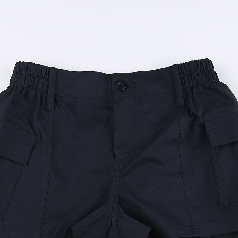 DressBetty - Low Waisted Shorts Harajuku Retro Basic Casual Sporty Bottom Women Biker