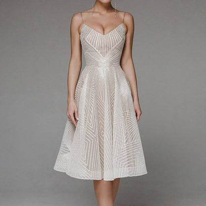 DressBetty - 2024 Luxurious Long Formal Party Elegant Evening Midi Dress