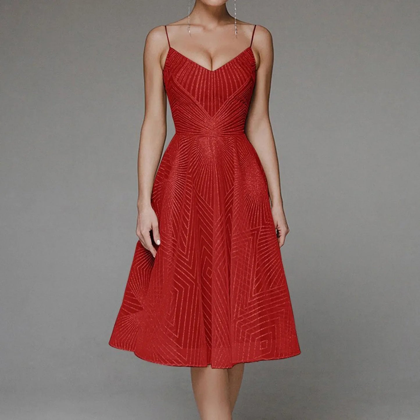 DressBetty - 2024 Luxurious Long Formal Party Elegant Evening Midi Dress