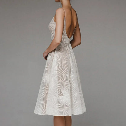 DressBetty - 2024 Luxurious Long Formal Party Elegant Evening Midi Dress