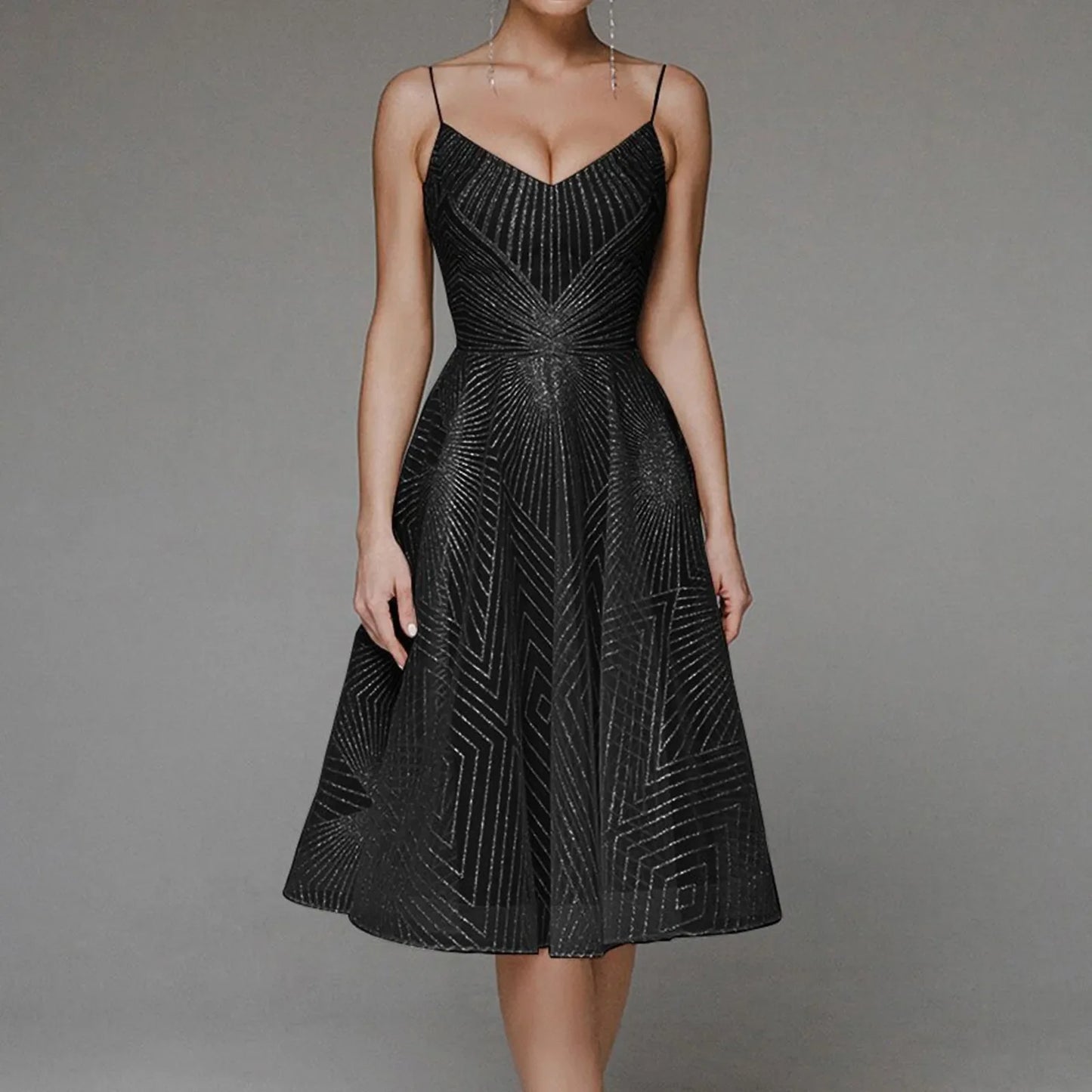 DressBetty - 2024 Luxurious Long Formal Party Elegant Evening Midi Dress