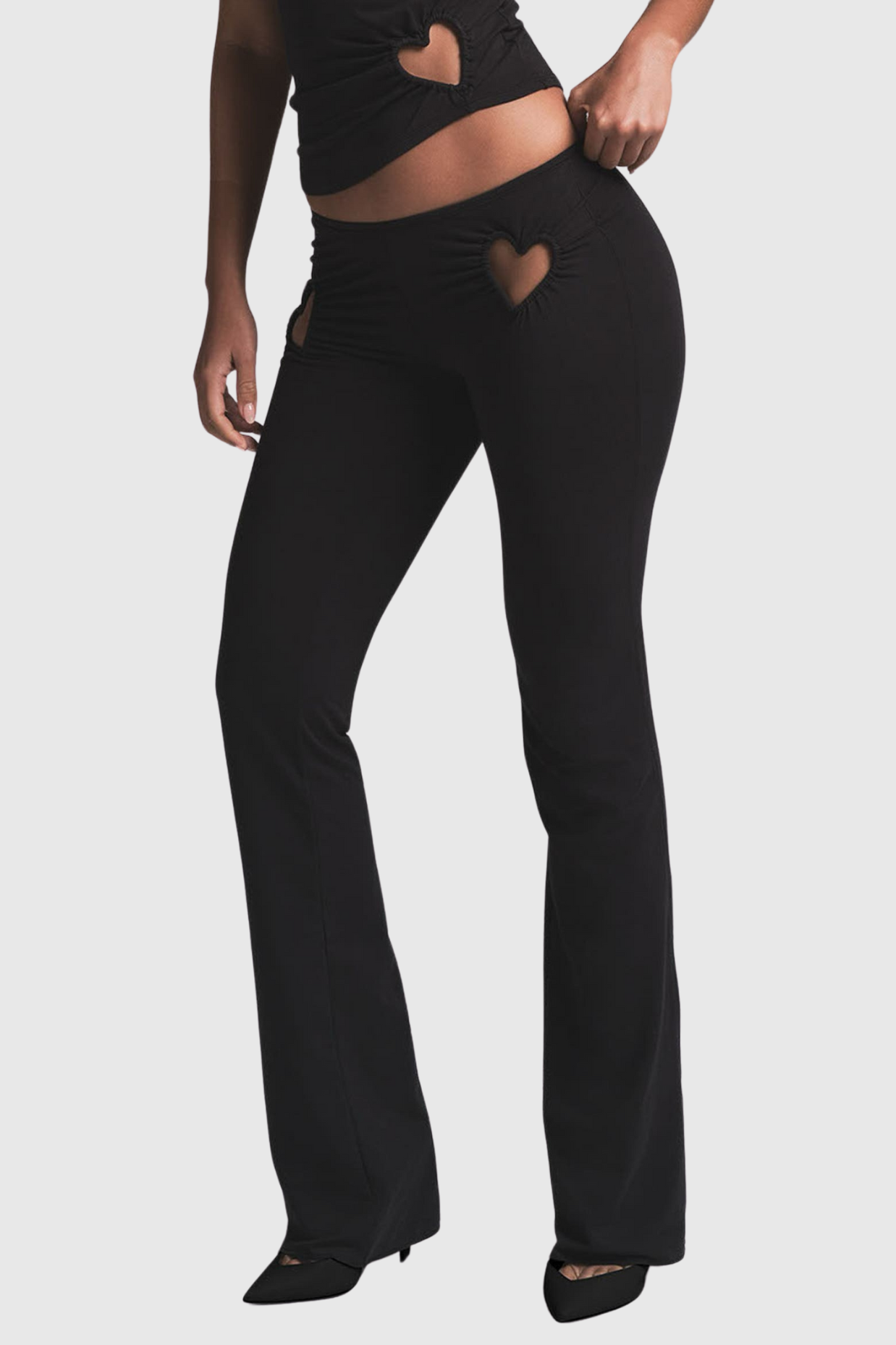 Shalita Heart Tank Top - Black