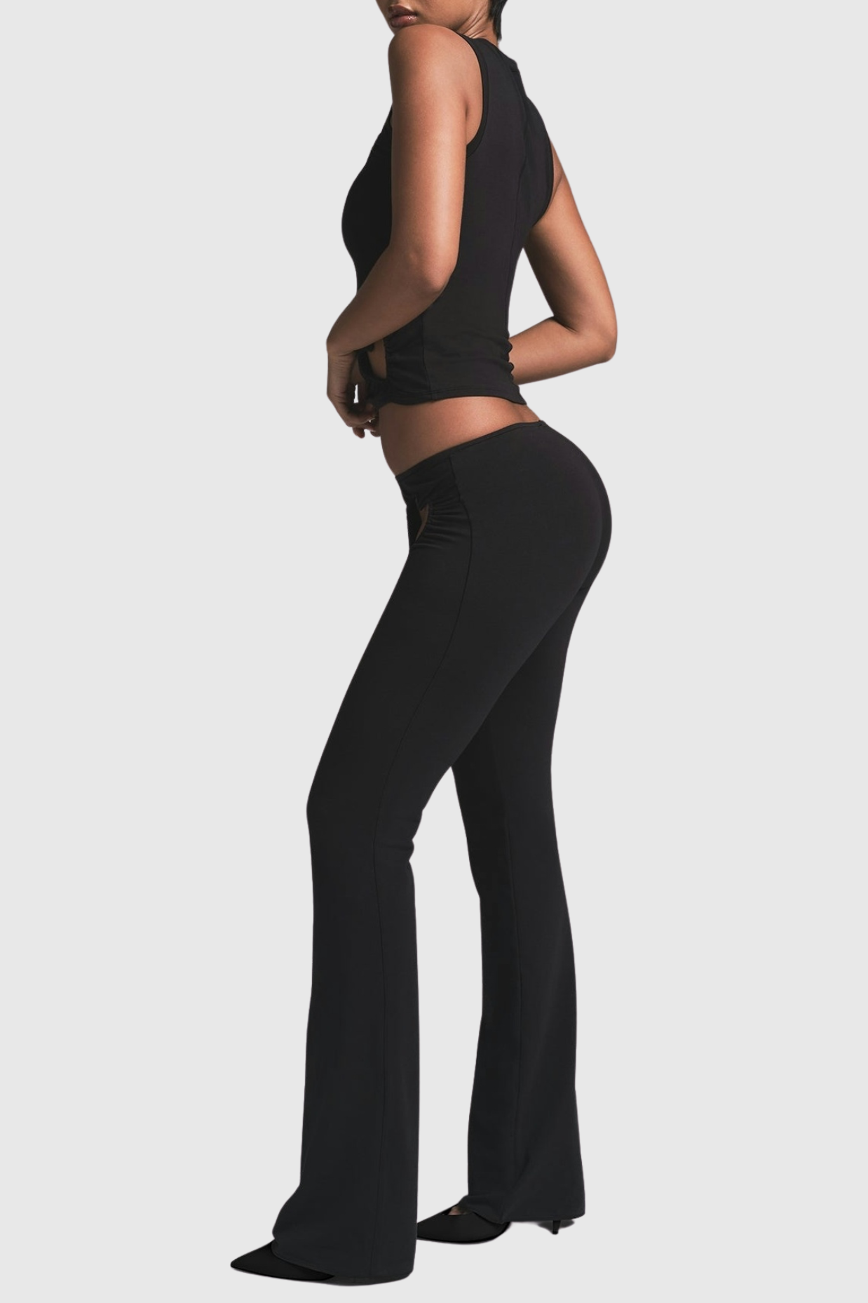 Shalita Heart Tank Top - Black