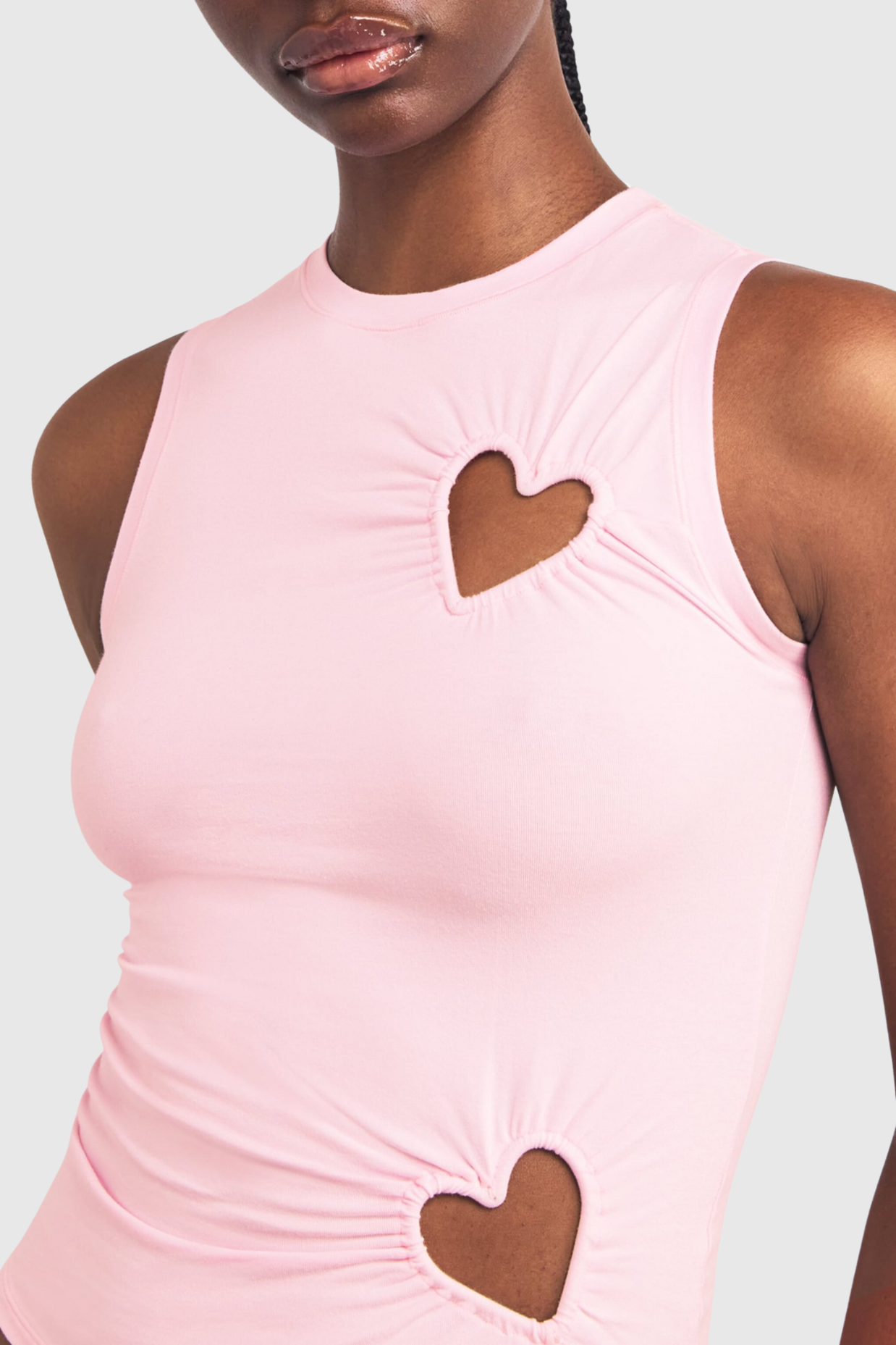 Shalita Heart Tank Top - Pink