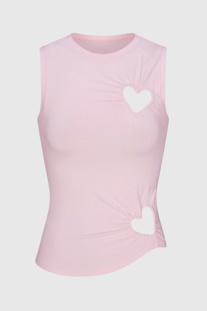 Shalita Heart Tank Top - Pink