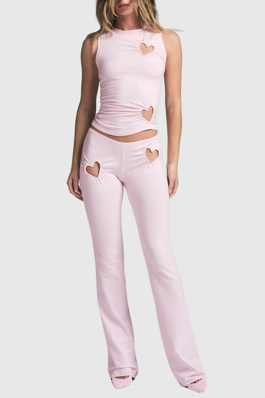 Shalita Heart Tank Top - Pink