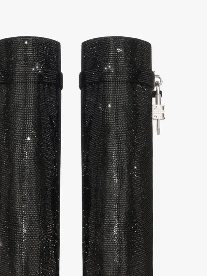Shark Lock Boots In Strass