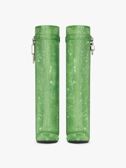 Shark Lock Boots In Strass
