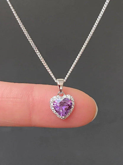 Silver Birthstones Necklace