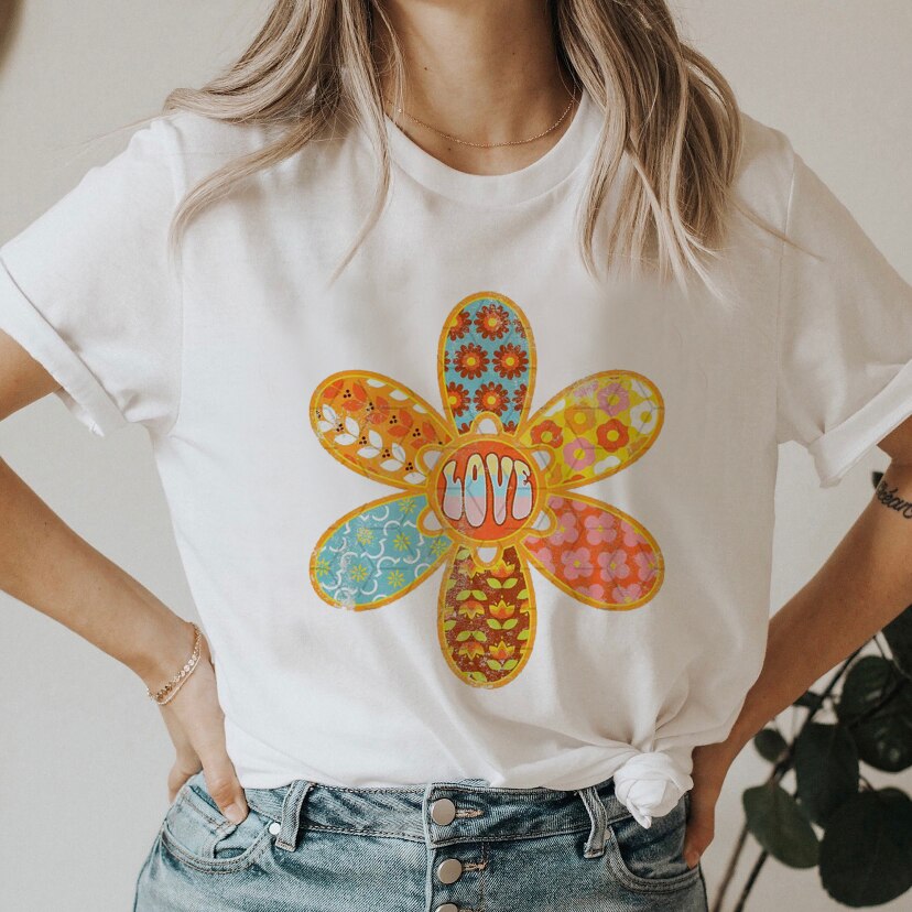 DressBetty - Smile Letter Tshirt Sweet Short Sleeve Women 90s Graphic
