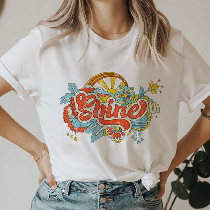 DressBetty - Smile Letter Tshirt Sweet Short Sleeve Women 90s Graphic