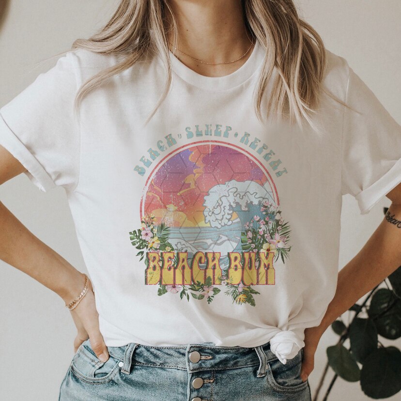 DressBetty - Smile Letter Tshirt Sweet Short Sleeve Women 90s Graphic