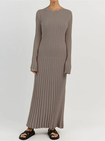DressBetty - 2024 White Pleated Long Robes Summer Lady Office Maxi Dress