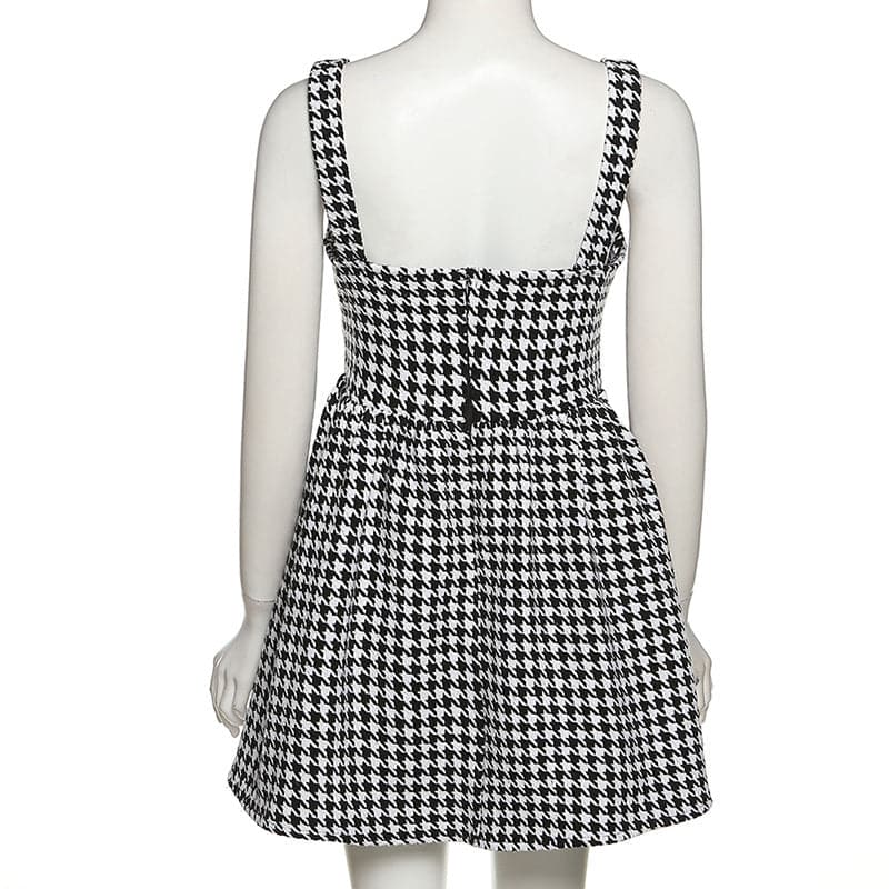 DressBetty - Spaghetti Straps A-line Bird Lattice Sexy Dress