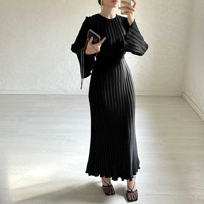 DressBetty - 2024 Sexy Spring O-neck Party Maxi Flare Femme Bodycon Dress