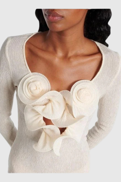 Stanta Floral Crepe Mini Dress