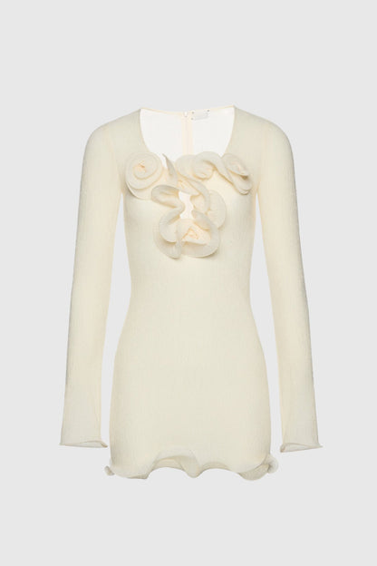 Stanta Floral Crepe Mini Dress