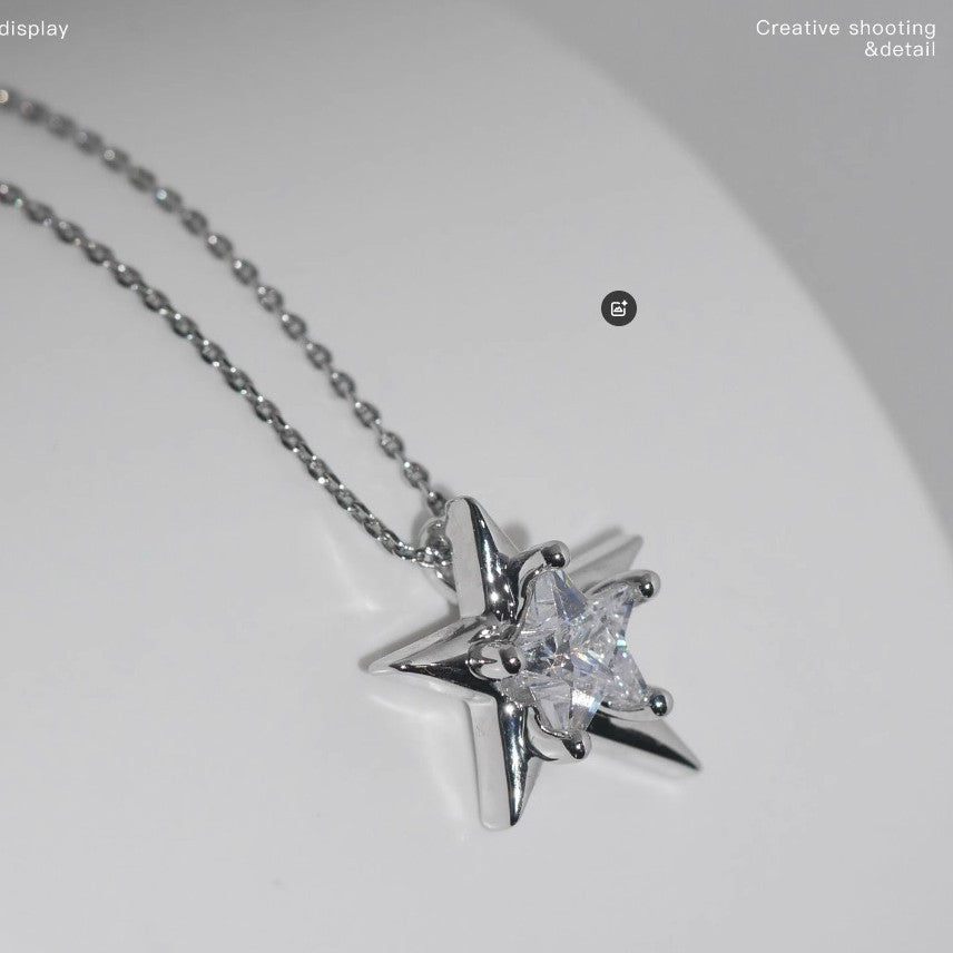 Stella Necklace Solid 925 Silver