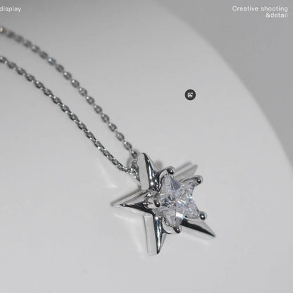 Stella Necklace Solid 925 Silver