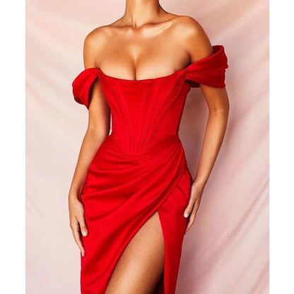 DressBetty - Stretch Satin Elegant Dress