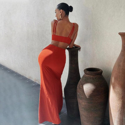 DressBetty - Summer Bodycon Dress Women Solid Color Sexy Dress