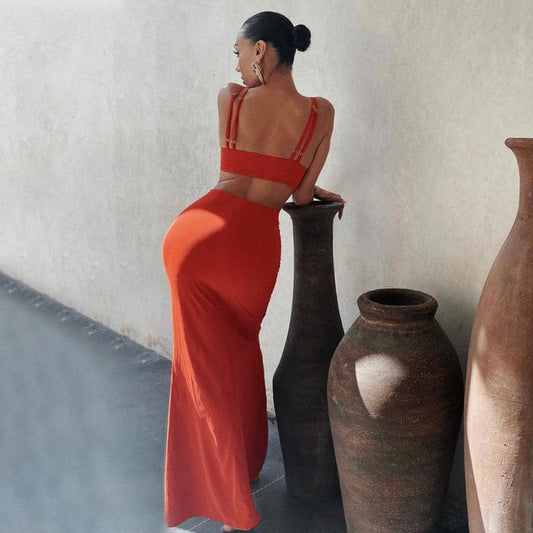 DressBetty - Summer Bodycon Dress Women Solid Color Sexy Dress