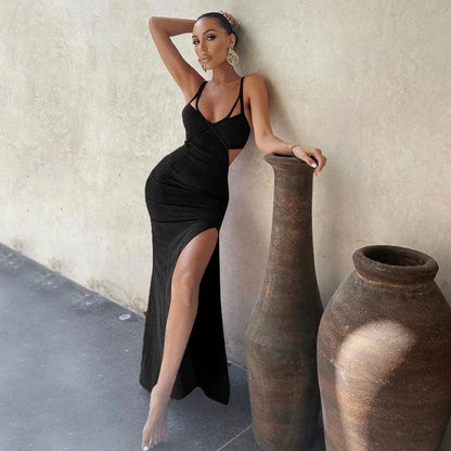 DressBetty - Summer Bodycon Dress Women Solid Color Sexy Dress