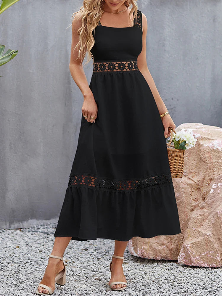 DressBetty - 2024 Sexy Backless Hollow Out Summer Evening Party Boho Dress