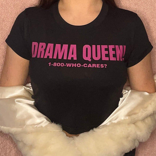 DressBetty - Gothic Vintage Letter Print Tee