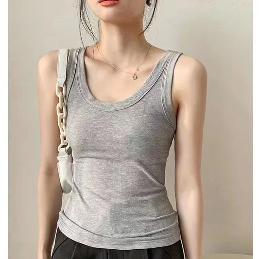 DressBetty - 2024 Summer Sexy Sleeveless Basic Tank Top