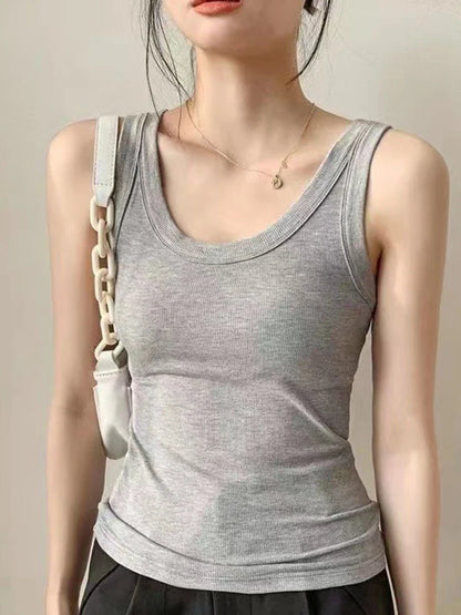 DressBetty - 2024 Summer Sexy Sleeveless Basic Tank Top