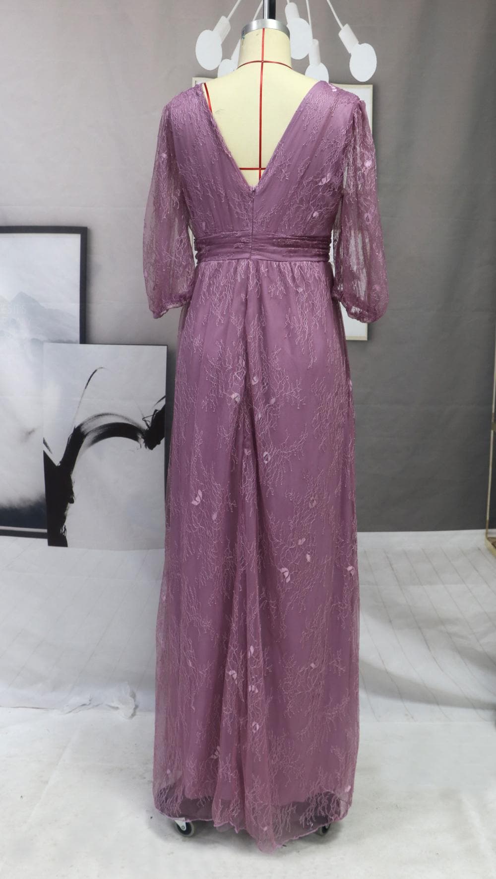 DressBetty - Summer Women Sexy V-Neck Full Sleeve Long Party Dress
