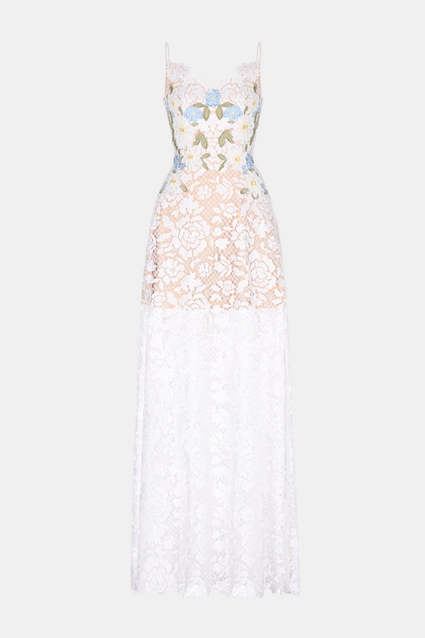 Terrica Floral Lace Maxi Dress
