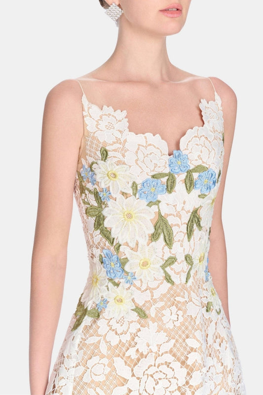 Terrica Floral Lace Maxi Dress