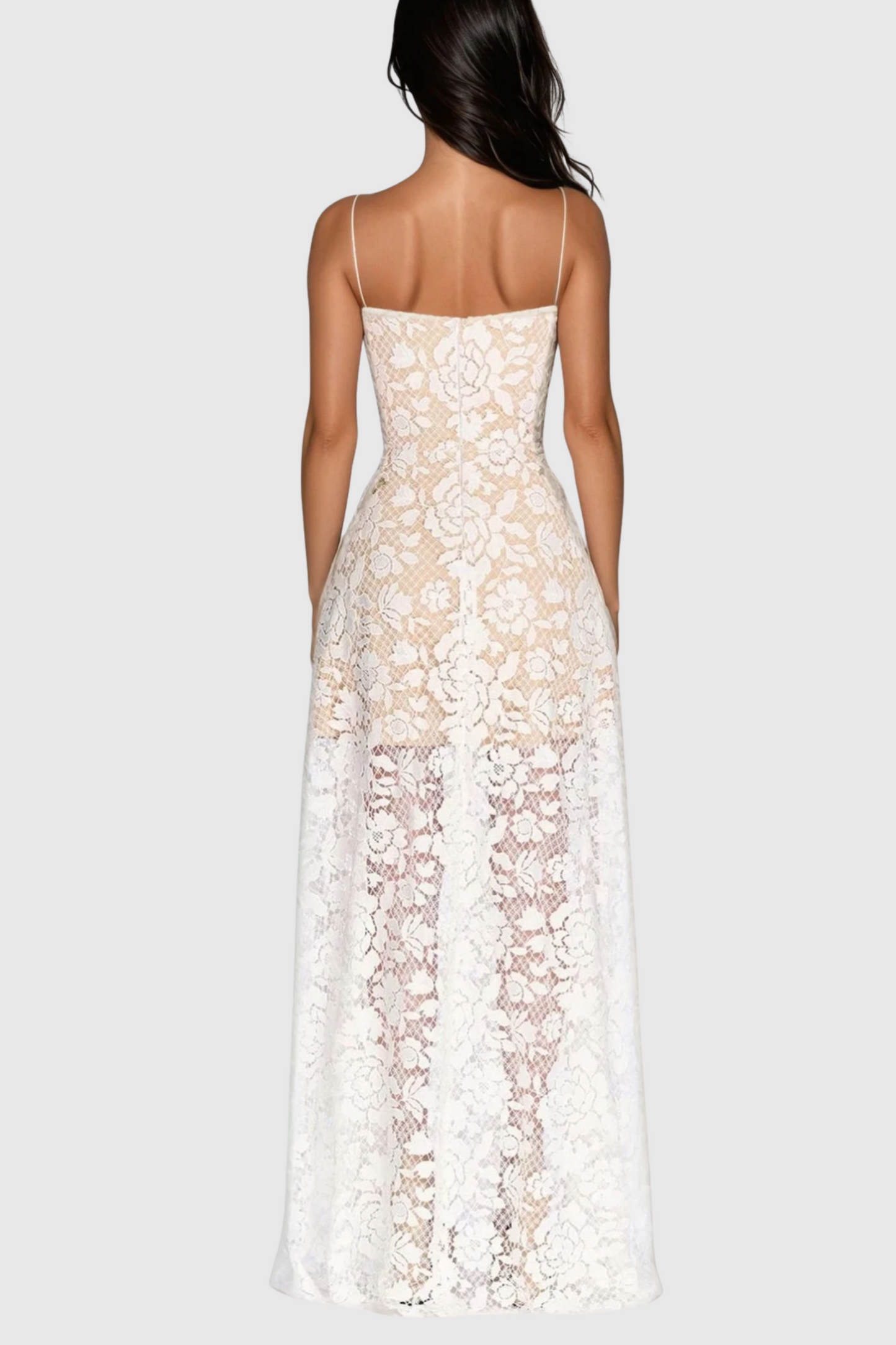 Terrica Floral Lace Maxi Dress