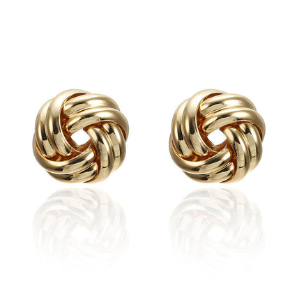 Twisted Swirl Stud Earrings