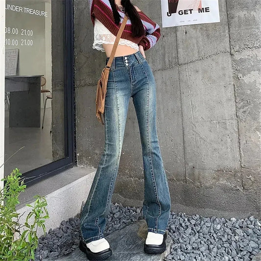 DressBetty - 2024 Streetwear Fashion Harajuku Casual Stretch Trousers Denim Pants