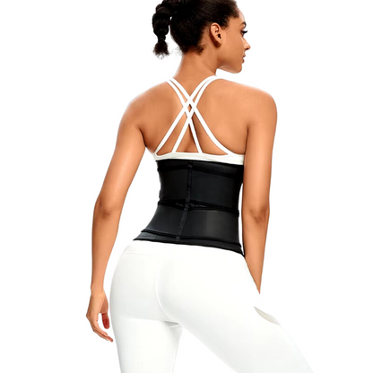 Stylish Waist Trainer Corset with 2 Bands and 3 Rows of Hooks for a Perfect Fit