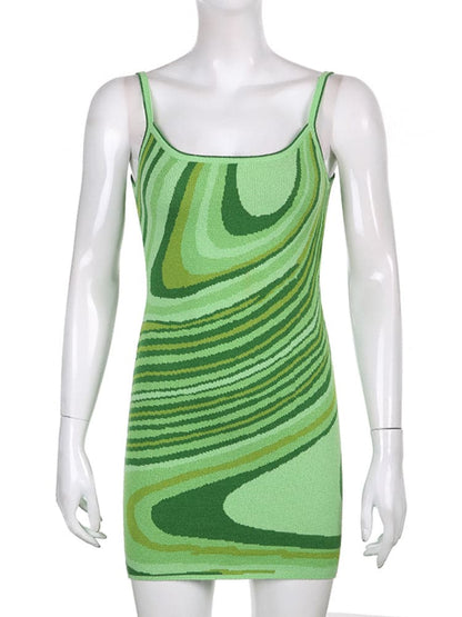 DressBetty - Water Ripple Dresses Women Sleeveless Vintage Dress