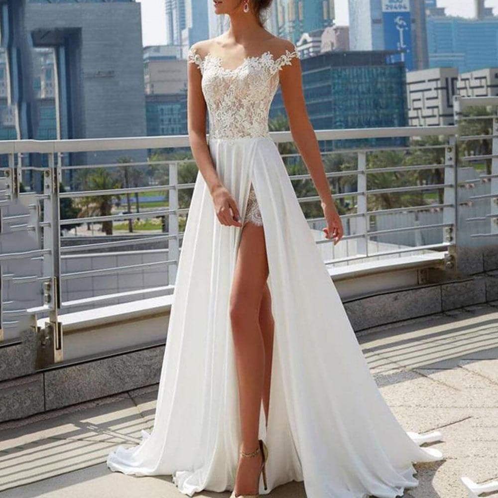 DressBetty - White Prom Dress