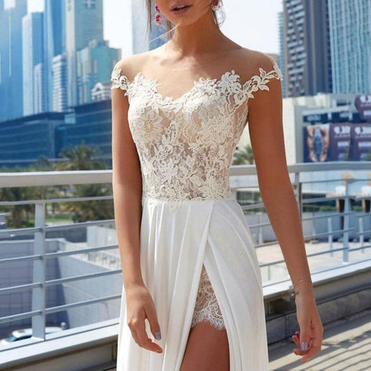 DressBetty - White Prom Dress