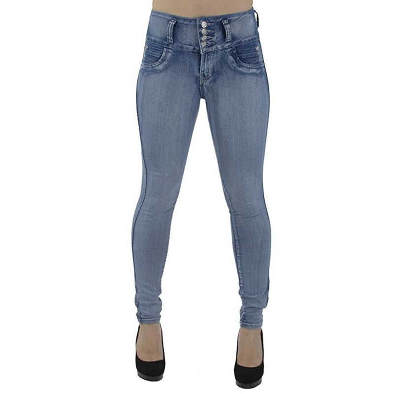 DressBetty - Casual Jeans High Waist Skinny Butt Lifting Elastic Bodycon Pencil Sexy Push Up Hip Ladies Jeans