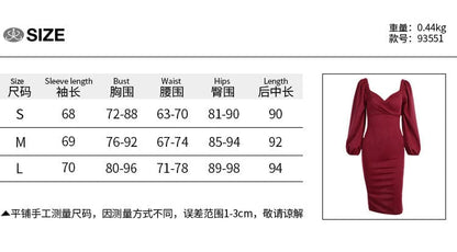 DressBetty - Women In Stock Fashion Sexy V Neck Summer Long Sleeve Dresses